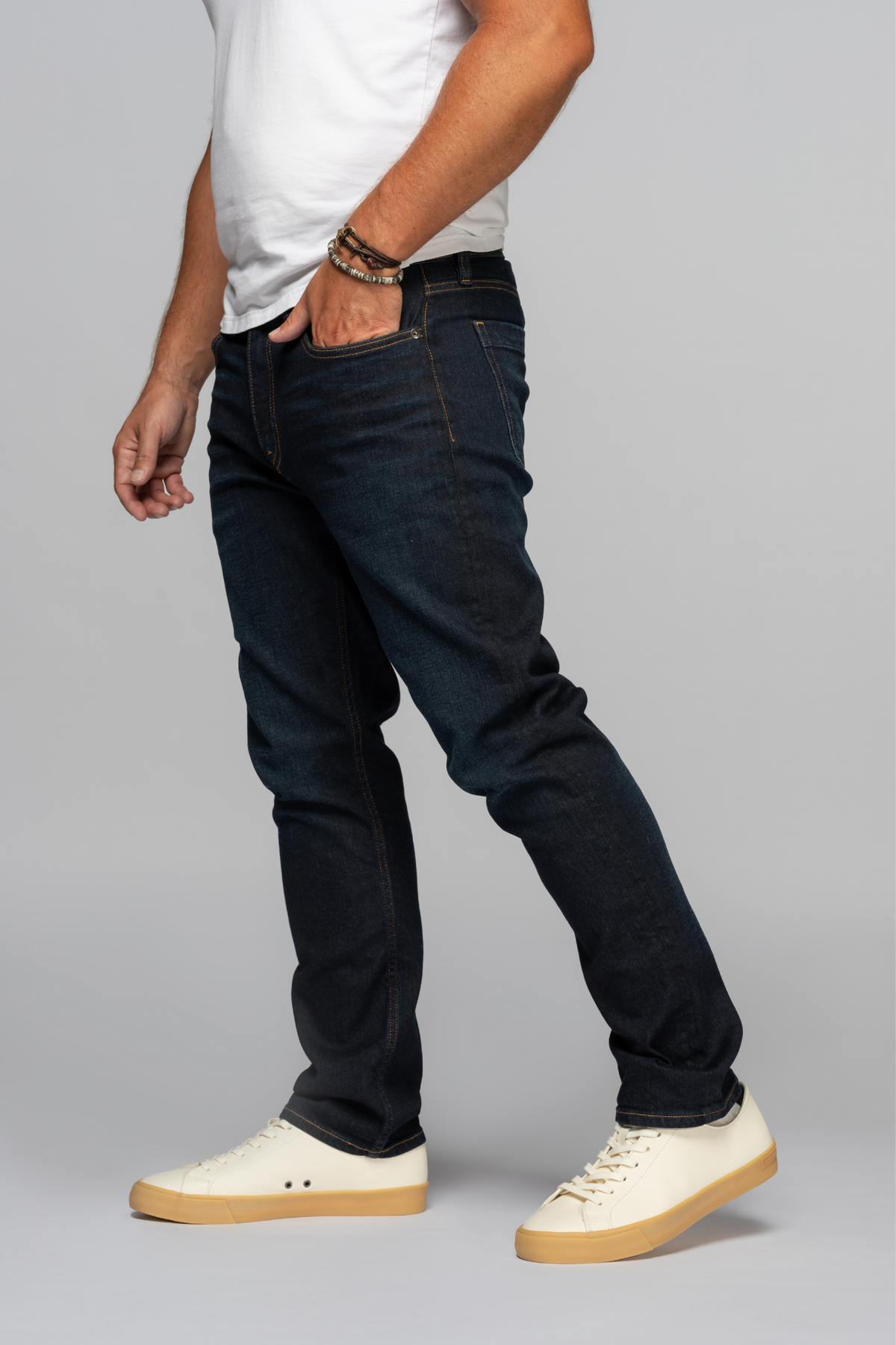 Sharp Men's Slim Fit Jeans - Dark Indigo Wash Revtown