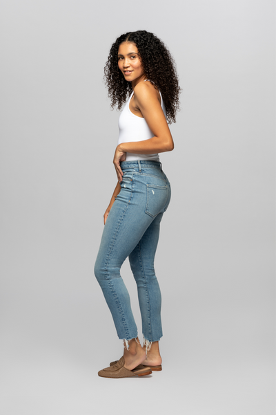 Kabxryaclo Women Ripped Jeans Revtown High Waisted Denim Pockets
