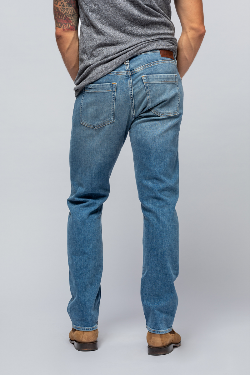 Sharp Slim Fit Men's Jeans - Vintage Indigo Wash | Revtown